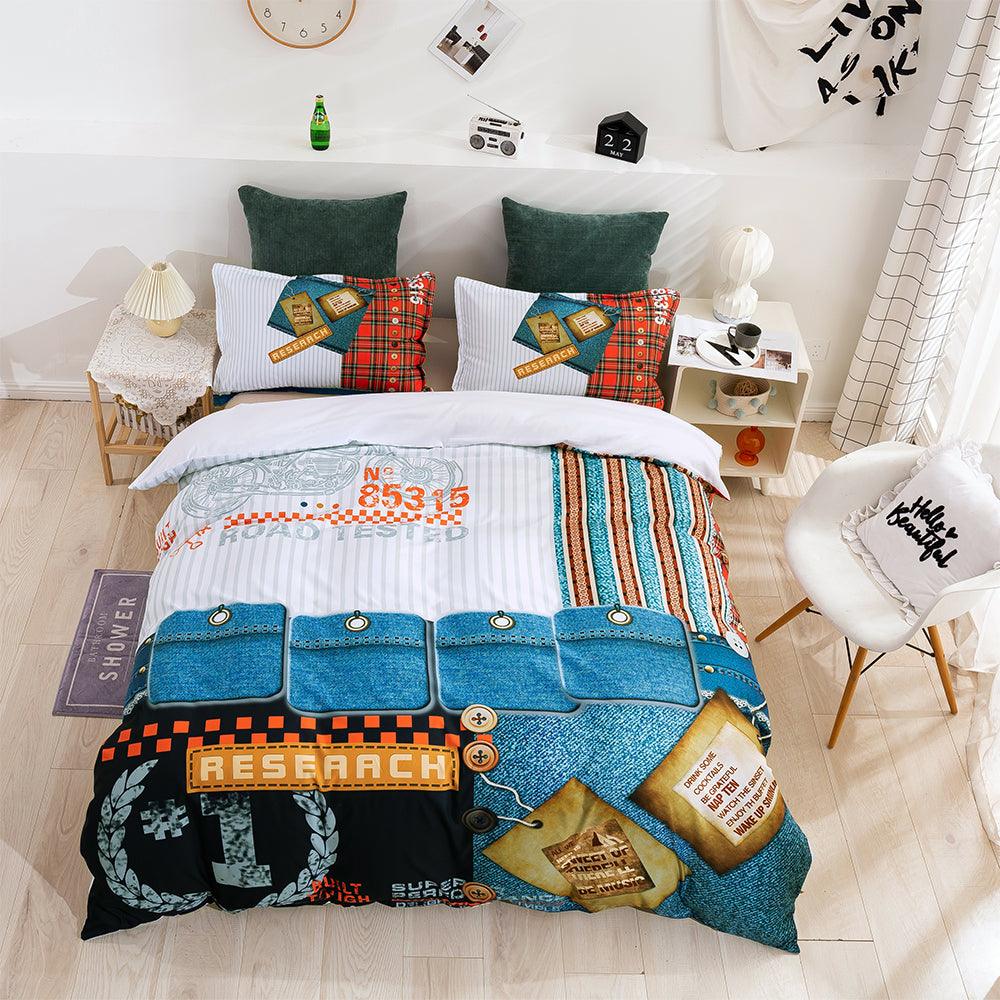 3D Abstract Reseaach Quilt Cover Set Bedding Set Duvet Cover Pillowcases 60- Jess Art Decoration