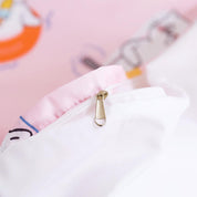 3D Cartoon Animal Cat Pink Quilt Cover Set Bedding Set Duvet Cover Pillowcases 462- Jess Art Decoration