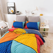 3D Abstract Color Geometry Quilt Cover Set Bedding Set Duvet Cover Pillowcases 210- Jess Art Decoration