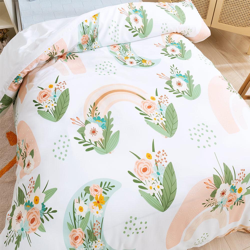 3D Watercolor Pink Floral Quilt Cover Set Bedding Set Duvet Cover Pillowcases 376- Jess Art Decoration