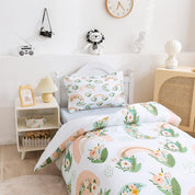 3D Watercolor Pink Floral Quilt Cover Set Bedding Set Duvet Cover Pillowcases 376- Jess Art Decoration