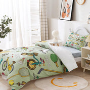 3D Cartoon Sports Goods Quilt Cover Set Bedding Set Duvet Cover Pillowcases 380- Jess Art Decoration