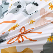 3D Cartoon Animal Koala Bow Quilt Cover Set Bedding Set Duvet Cover Pillowcases 385- Jess Art Decoration
