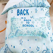 3D Cartoon Blue Learning School Supplies Quilt Cover Set Bedding Set Duvet Cover Pillowcases 389- Jess Art Decoration