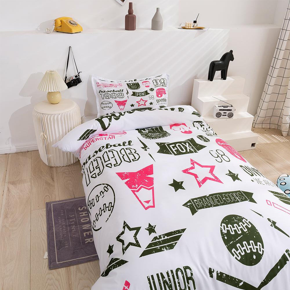 3D Baseball Sports Quilt Cover Set Bedding Set Duvet Cover Pillowcases 80- Jess Art Decoration