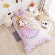 3D Cartoon Girl Quilt Cover Set Bedding Set Duvet Cover Pillowcases 87- Jess Art Decoration