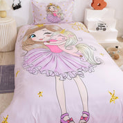 3D Cartoon Girl Quilt Cover Set Bedding Set Duvet Cover Pillowcases 87- Jess Art Decoration