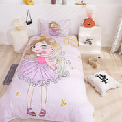 3D Cartoon Girl Quilt Cover Set Bedding Set Duvet Cover Pillowcases 87- Jess Art Decoration