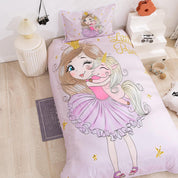 3D Cartoon Girl Quilt Cover Set Bedding Set Duvet Cover Pillowcases 87- Jess Art Decoration