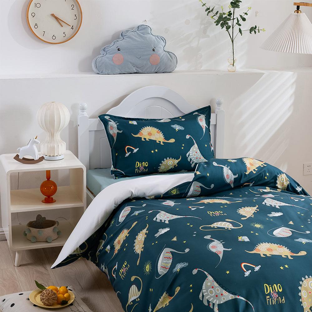 3D Cartoon Animal Dinosaur Quilt Cover Set Bedding Set Duvet Cover Pillowcases 238- Jess Art Decoration