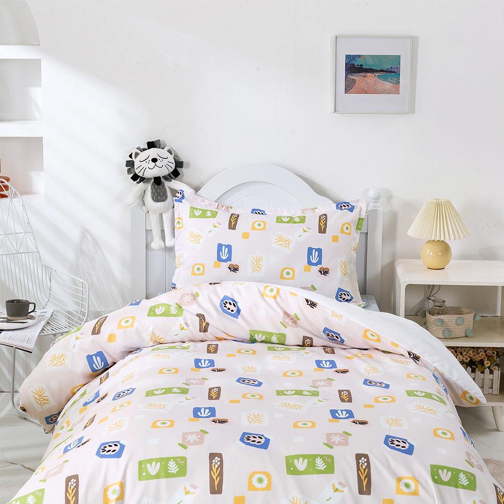 3D Abstract Color Leaf Floral Quilt Cover Set Bedding Set Duvet Cover Pillowcases 483- Jess Art Decoration