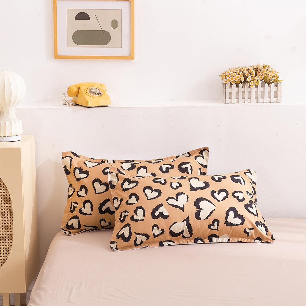 3D Brown Heart Pattern Quilt Cover Set Bedding Set Duvet Cover Pillowcases 23- Jess Art Decoration