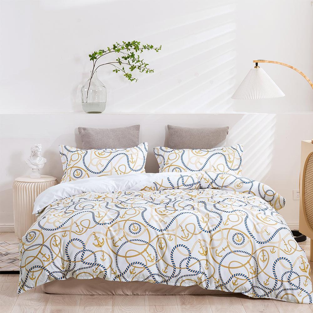 3D Abstract Geometric Line Quilt Cover Set Bedding Set Duvet Cover Pillowcases 438- Jess Art Decoration
