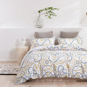 3D Abstract Geometric Line Quilt Cover Set Bedding Set Duvet Cover Pillowcases 438- Jess Art Decoration