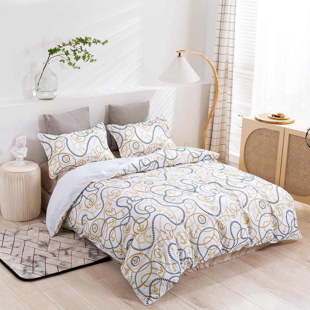 3D Abstract Geometric Line Quilt Cover Set Bedding Set Duvet Cover Pillowcases 438- Jess Art Decoration