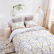 3D Abstract Geometric Line Quilt Cover Set Bedding Set Duvet Cover Pillowcases 438- Jess Art Decoration