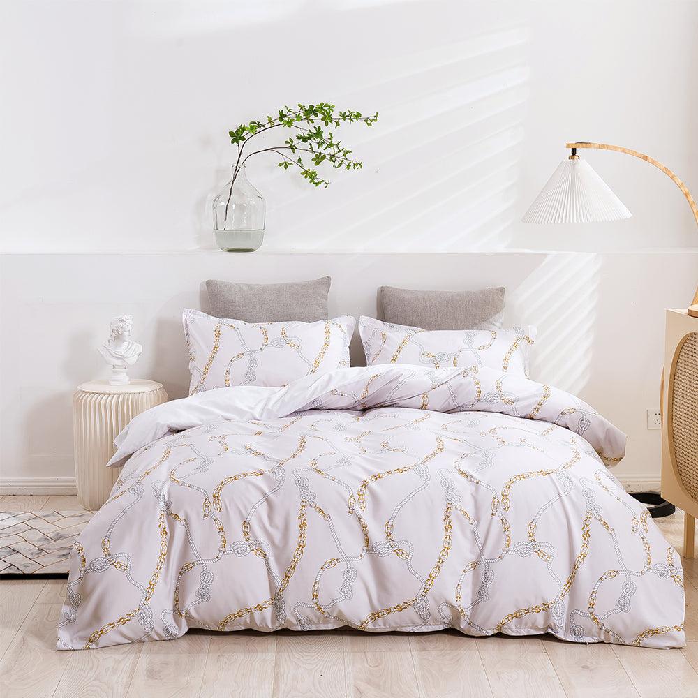 3D Abstract Geometric Line Quilt Cover Set Bedding Set Duvet Cover Pillowcases 440- Jess Art Decoration