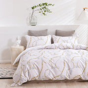 3D Abstract Geometric Line Quilt Cover Set Bedding Set Duvet Cover Pillowcases 440- Jess Art Decoration