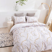 3D Abstract Geometric Line Quilt Cover Set Bedding Set Duvet Cover Pillowcases 440- Jess Art Decoration