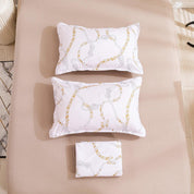 3D Abstract Geometric Line Quilt Cover Set Bedding Set Duvet Cover Pillowcases 440- Jess Art Decoration