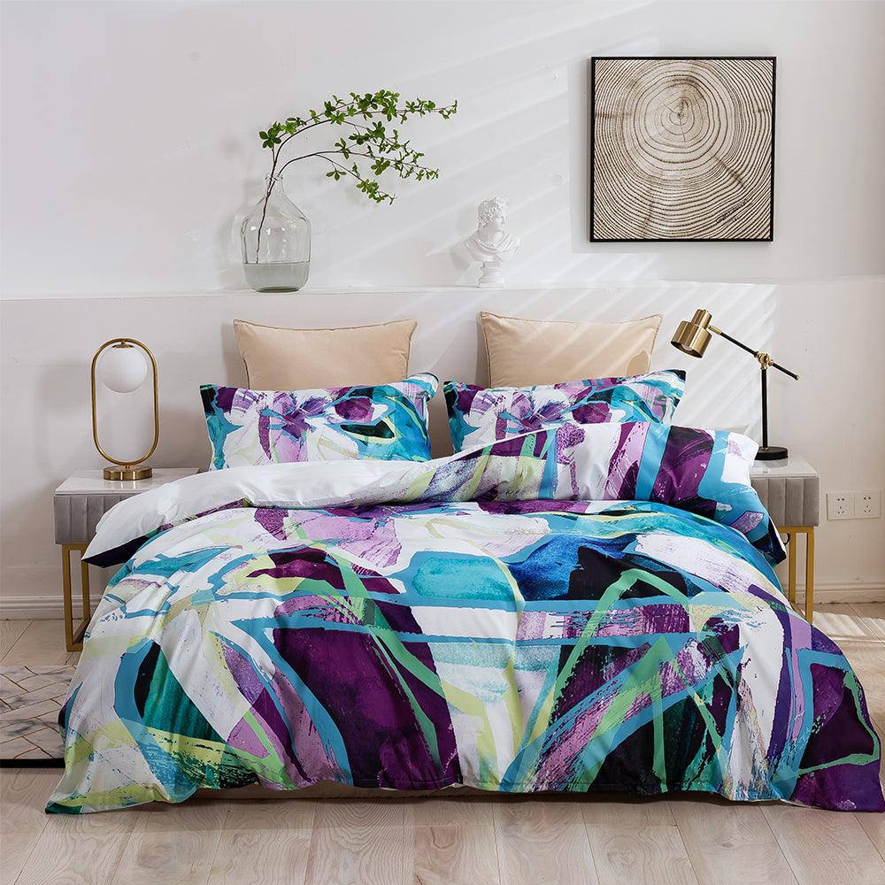 3D Abstract Color Pattern Quilt Cover Set Bedding Set Duvet Cover Pillowcases 447- Jess Art Decoration