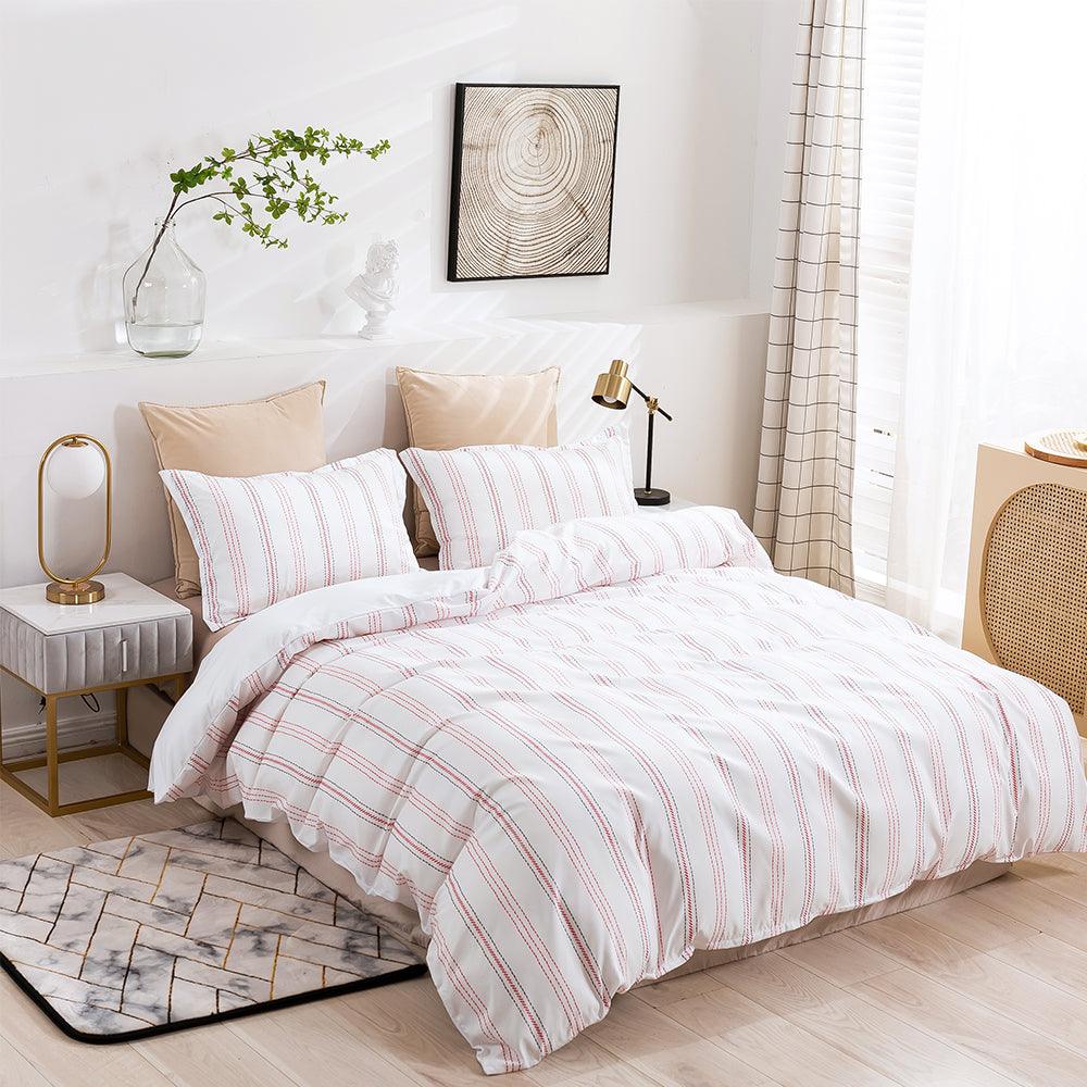 3D Abstract Geometric Line Quilt Cover Set Bedding Set Duvet Cover Pillowcases 448- Jess Art Decoration