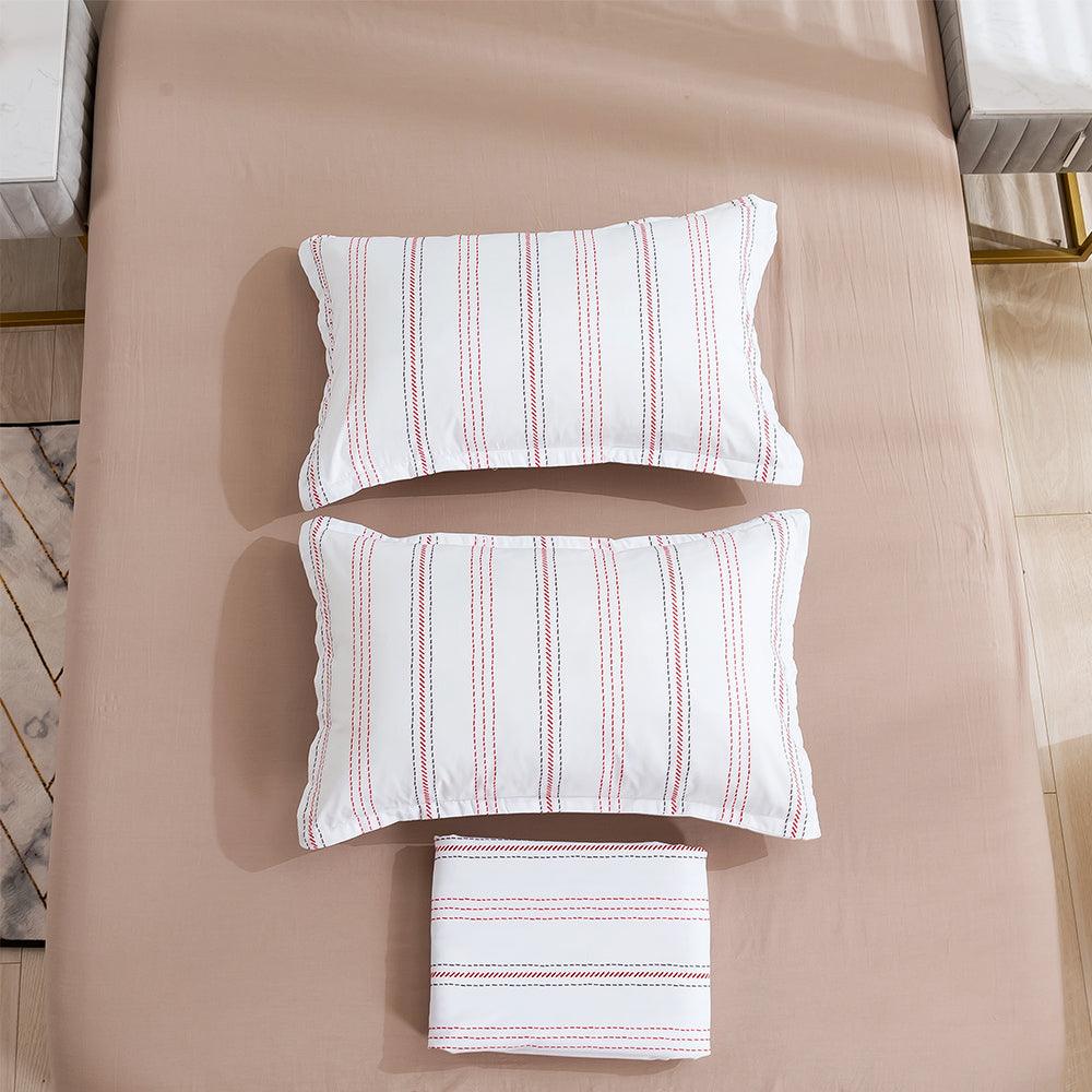 3D Abstract Geometric Line Quilt Cover Set Bedding Set Duvet Cover Pillowcases 448- Jess Art Decoration