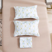 3D Abstract Golden Geometric Pattern Quilt Cover Set Bedding Set Duvet Cover Pillowcases 450- Jess Art Decoration