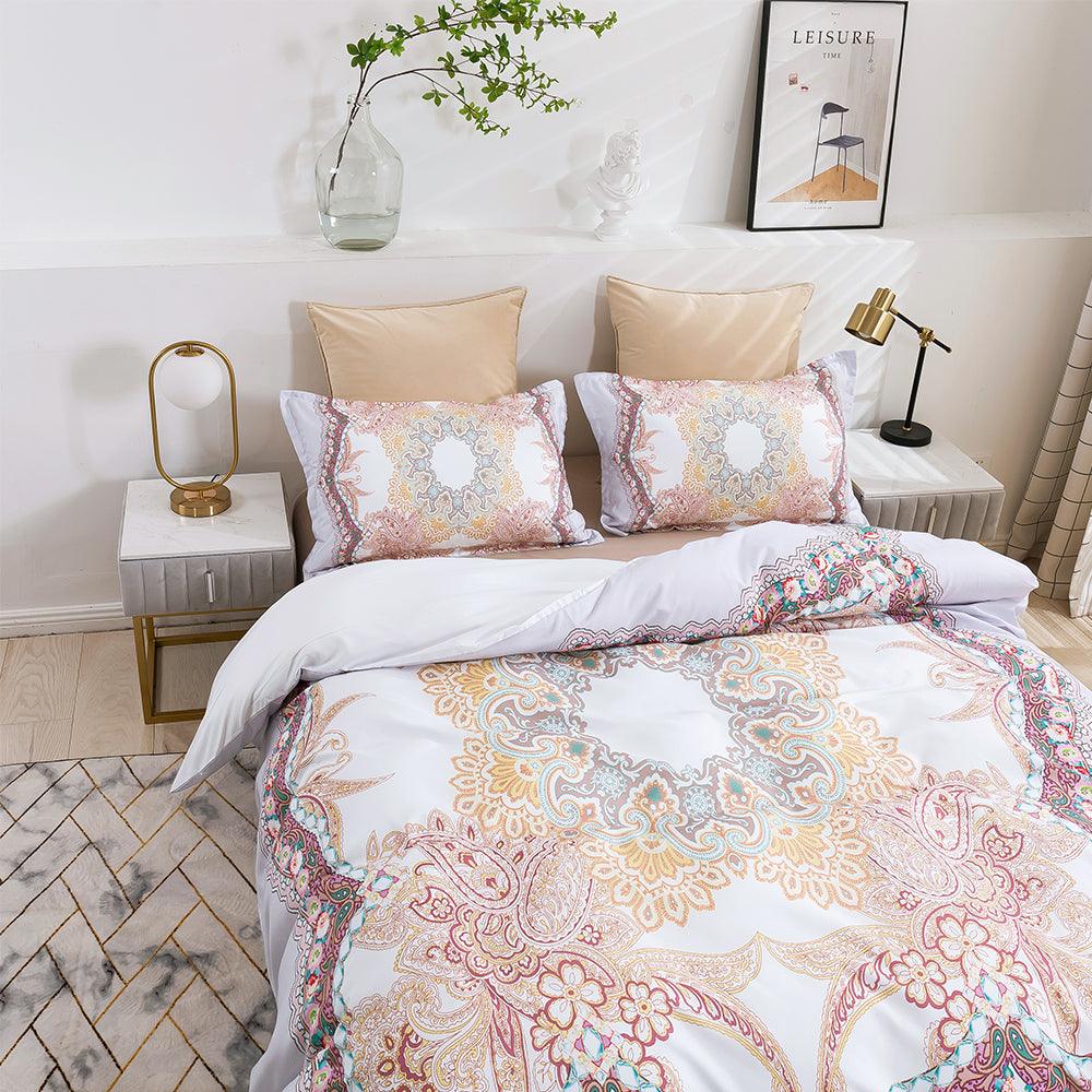 3D Abstract Color Floral Quilt Cover Set Bedding Set Duvet Cover Pillowcases 451- Jess Art Decoration