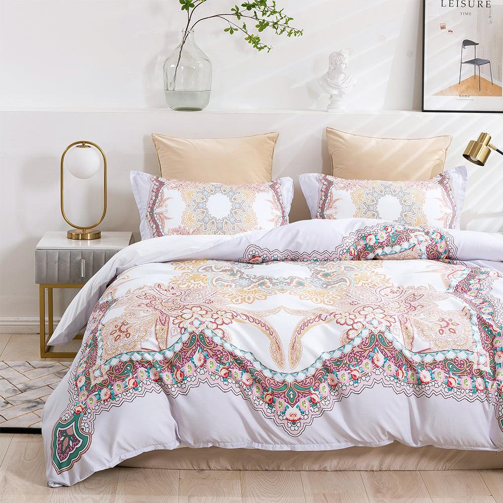 3D Abstract Color Floral Quilt Cover Set Bedding Set Duvet Cover Pillowcases 451- Jess Art Decoration
