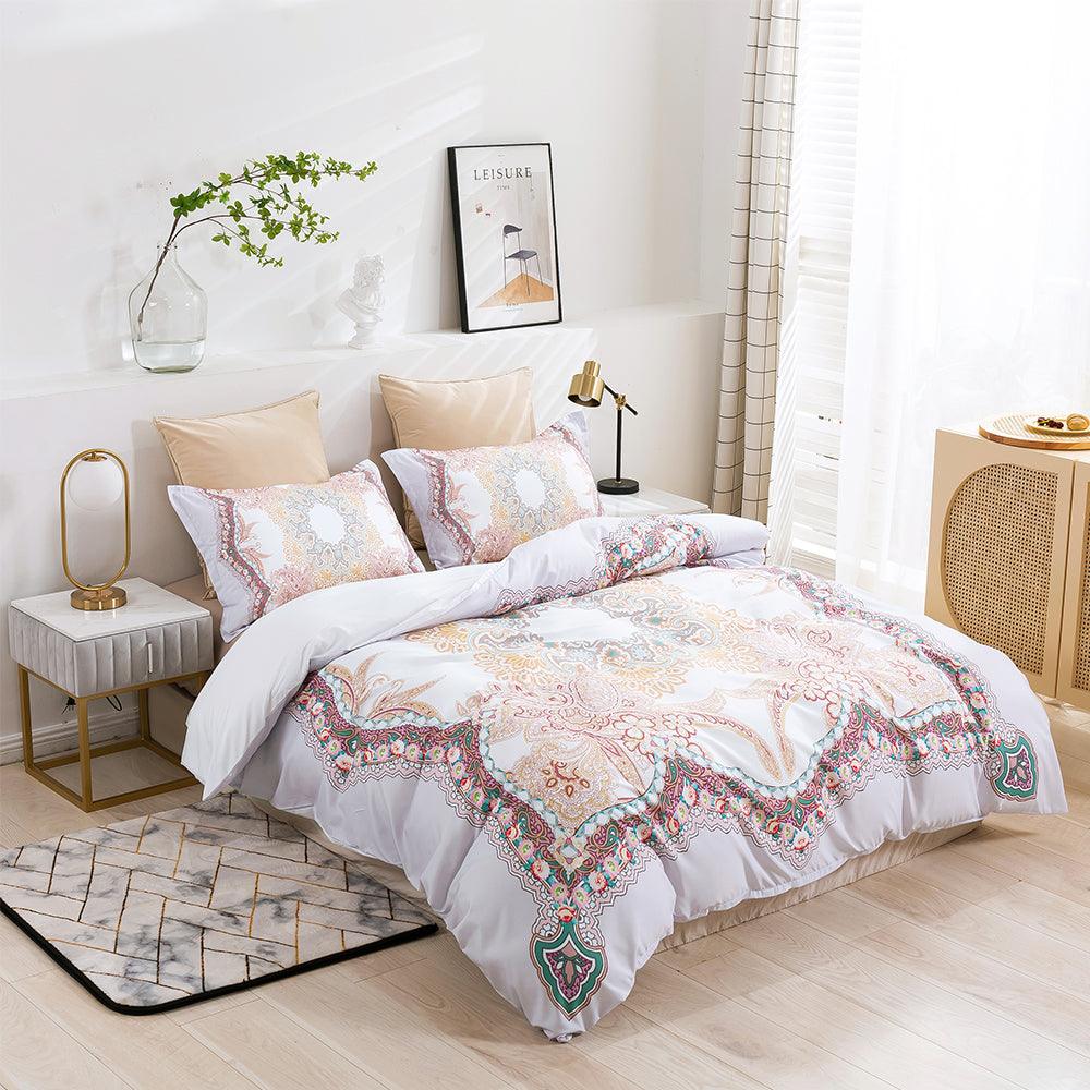 3D Abstract Color Floral Quilt Cover Set Bedding Set Duvet Cover Pillowcases 451- Jess Art Decoration