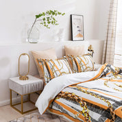 3D Abstract Colorful Geometric Golden Lines Quilt Cover Set Bedding Set Duvet Cover Pillowcases 456- Jess Art Decoration