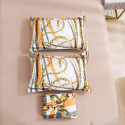 3D Abstract Colorful Geometric Golden Lines Quilt Cover Set Bedding Set Duvet Cover Pillowcases 456- Jess Art Decoration