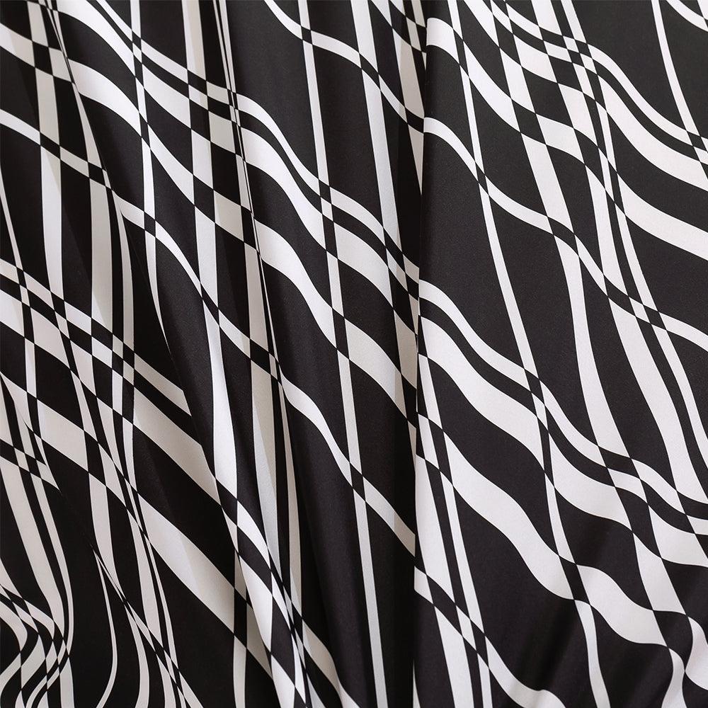 3D Abstract Geometry Black Quilt Cover Set Bedding Set Duvet Cover Pillowcases 457- Jess Art Decoration