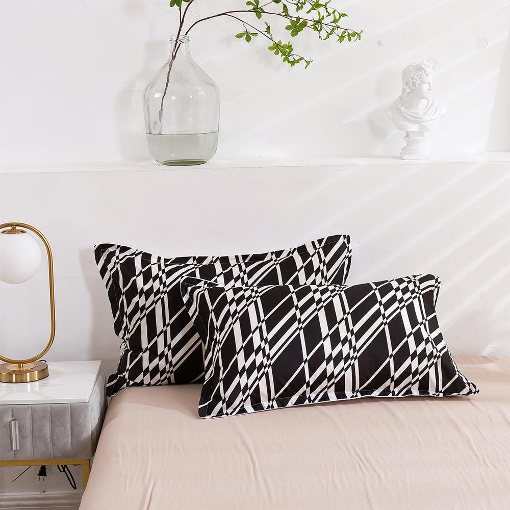 3D Abstract Geometry Black Quilt Cover Set Bedding Set Duvet Cover Pillowcases 457- Jess Art Decoration