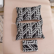 3D Abstract Geometry Black Quilt Cover Set Bedding Set Duvet Cover Pillowcases 457- Jess Art Decoration