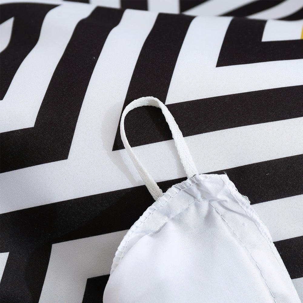 3D Abstract Geometry Black Quilt Cover Set Bedding Set Duvet Cover Pillowcases 458- Jess Art Decoration