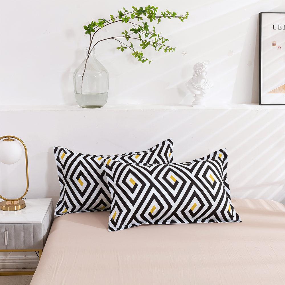 3D Abstract Geometry Black Quilt Cover Set Bedding Set Duvet Cover Pillowcases 458- Jess Art Decoration