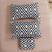 3D Abstract Geometry Black Quilt Cover Set Bedding Set Duvet Cover Pillowcases 458- Jess Art Decoration