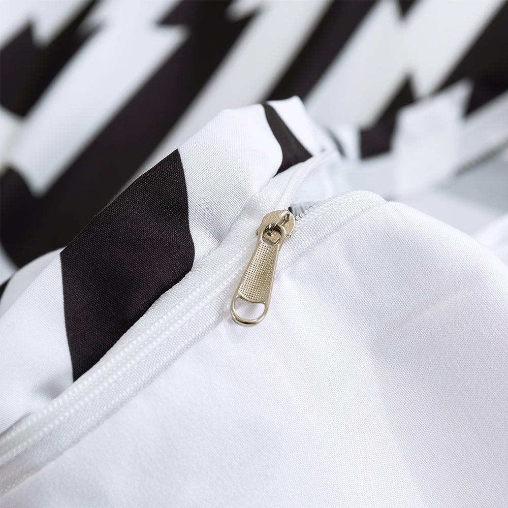 3D Abstract Geometry Black Quilt Cover Set Bedding Set Duvet Cover Pillowcases 459- Jess Art Decoration