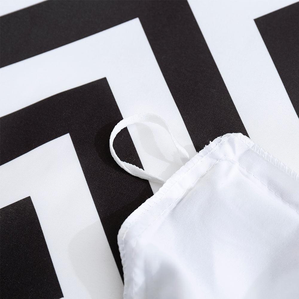 3D Abstract Geometry Black Quilt Cover Set Bedding Set Duvet Cover Pillowcases 459- Jess Art Decoration