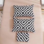 3D Abstract Geometry Black Quilt Cover Set Bedding Set Duvet Cover Pillowcases 459- Jess Art Decoration