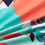 3D Abstract Colorful Geometric Flamingo Quilt Cover Set Bedding Set Duvet Cover Pillowcases 263- Jess Art Decoration