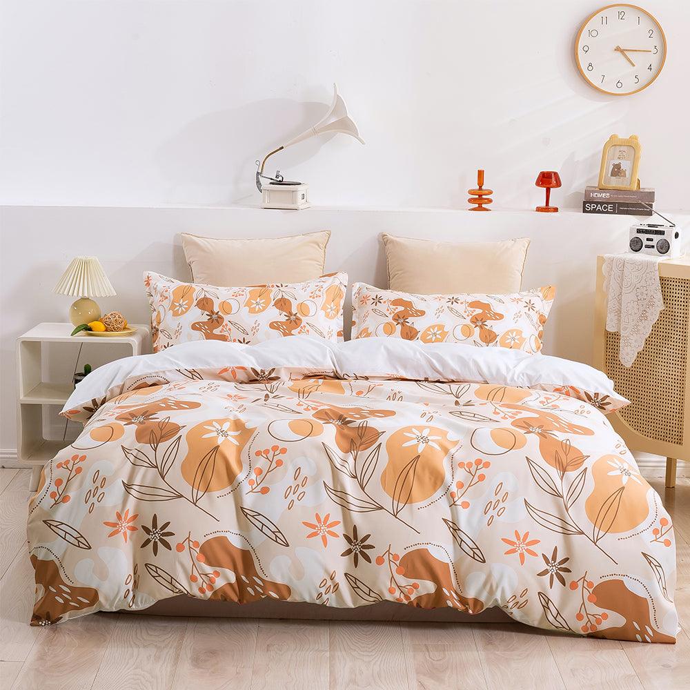 3D Watercolor Floral Pattern Quilt Cover Set Bedding Set Duvet Cover Pillowcases 259- Jess Art Decoration