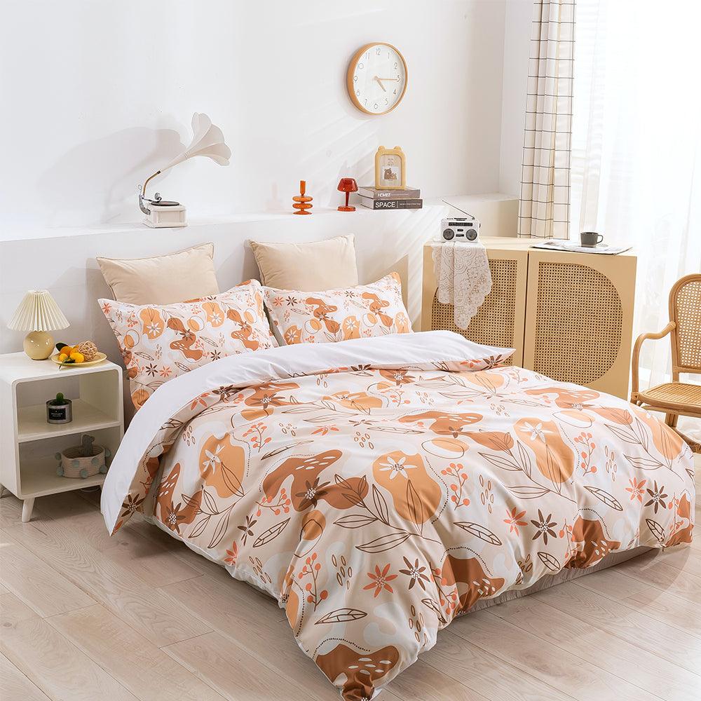 3D Watercolor Floral Pattern Quilt Cover Set Bedding Set Duvet Cover Pillowcases 259- Jess Art Decoration