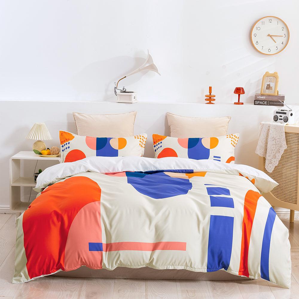 3D Abstract Color Geometry Quilt Cover Set Bedding Set Duvet Cover Pillowcases 261- Jess Art Decoration