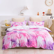 3D Watercolor Pink Floral Quilt Cover Set Bedding Set Duvet Cover Pillowcases 271- Jess Art Decoration