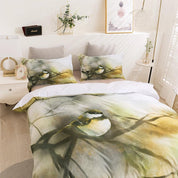 3D Watercolor Animal Bird Quilt Cover Set Bedding Set Duvet Cover Pillowcases 329- Jess Art Decoration