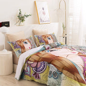 3D Beautiful Girl Quilt Cover Set Bedding Set Duvet Cover Pillowcases 324- Jess Art Decoration