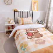 3D Cartoon Animal Bear Quilt Cover Set Bedding Set Duvet Cover Pillowcases 191- Jess Art Decoration